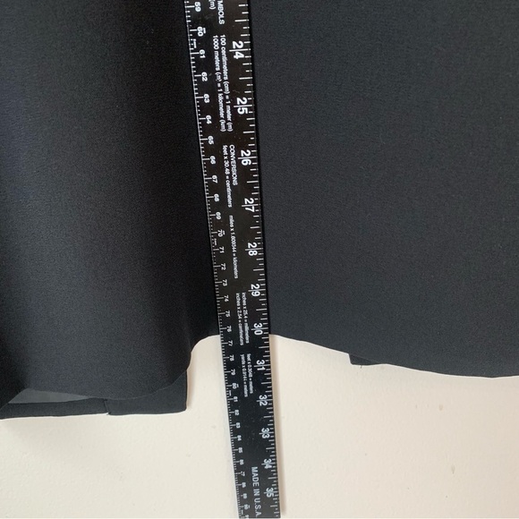 Valette Black Vest Lapel Neck Open Front Vest Jacket Size Large - Picture 9 of 10